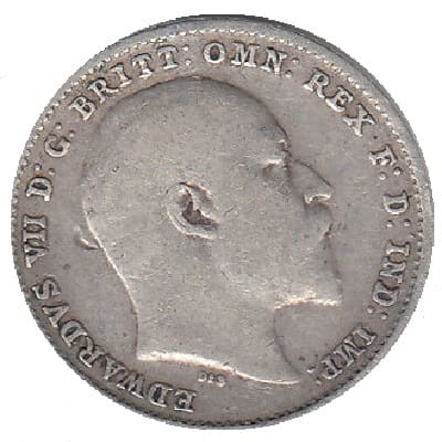 British 1902 Threepence