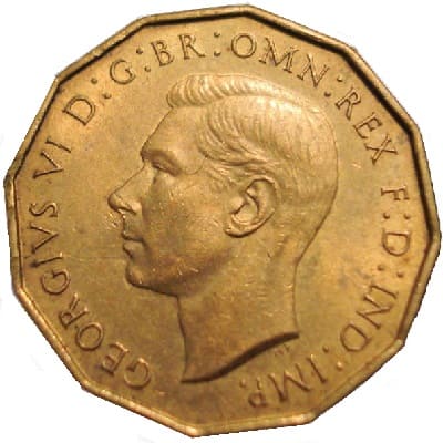 British 1937 Threepence