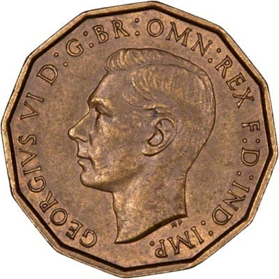 British 1938 Threepence
