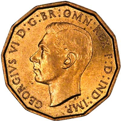 British 1939 Threepence
