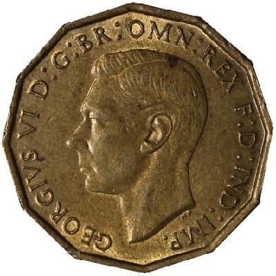 British 1942 Threepence