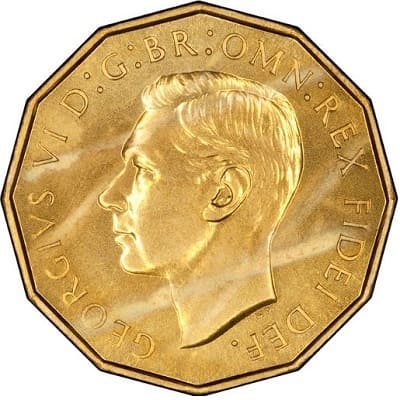 British 1951 Threepence