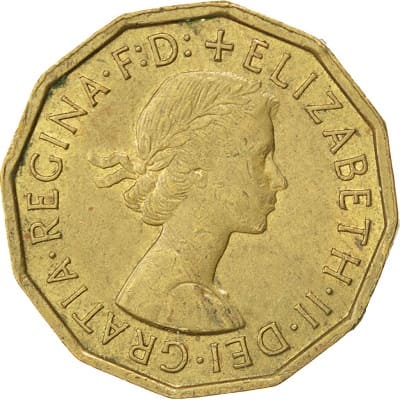British 1960 Threepence