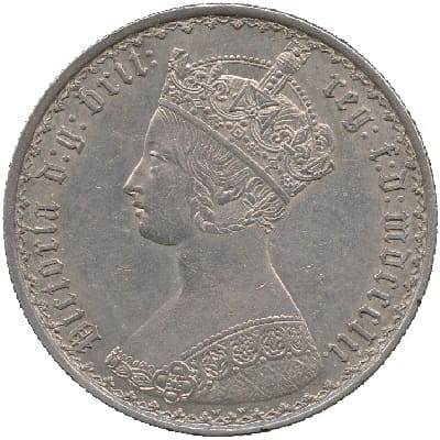 British 1853 Florin