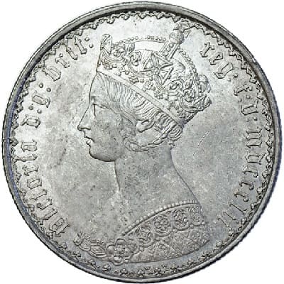 British 1854 Florin