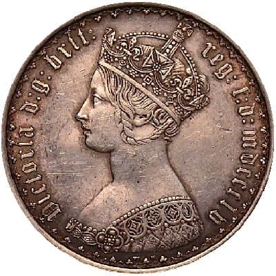 British 1855 Florin