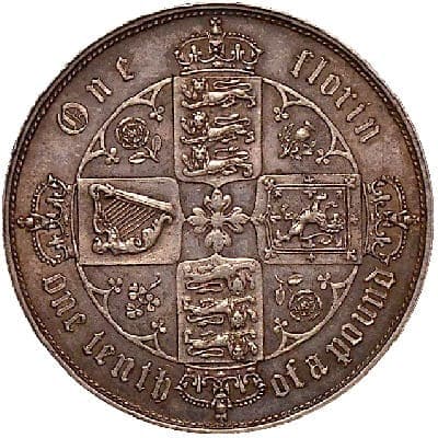 British 1855 Florin Value