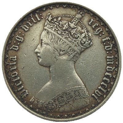 British 1856 Florin