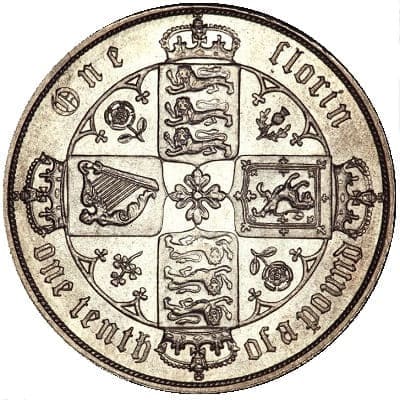 British 1857 Florin Value