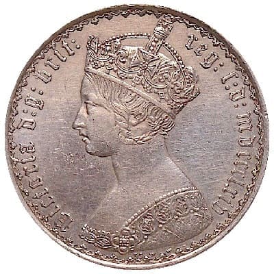 British 1864 Florin