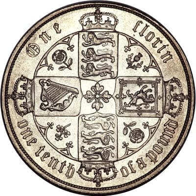 British 1870 Florin Value