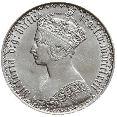 British 1872 Florin
