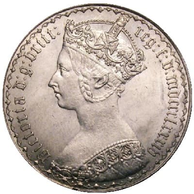 British 1884 Florin