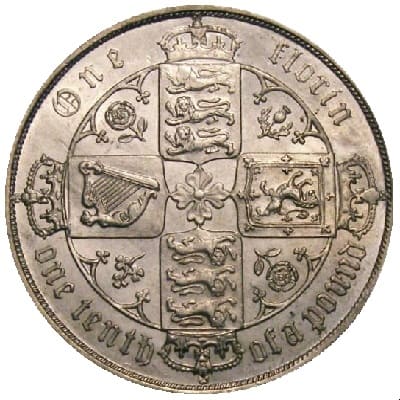 British 1884 Florin Value