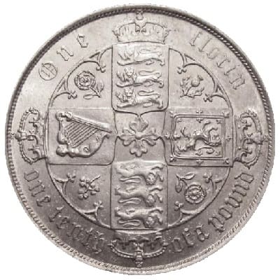 British 1885 Florin Value