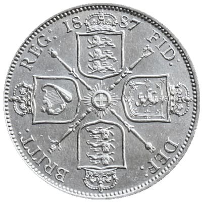 British 1887 Florin Value