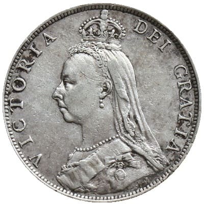 British 1889 Florin