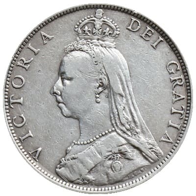 British 1890 Florin