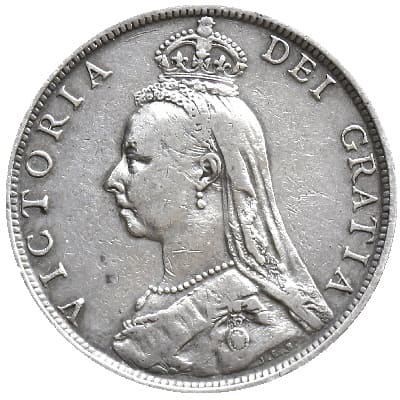 British 1891 Florin