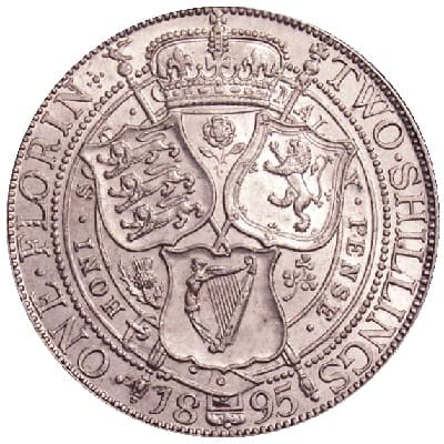 British 1895 Florin Value
