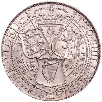 British 1897 Florin Value