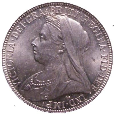 British 1898 Florin