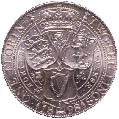 British 1898 Florin Value
