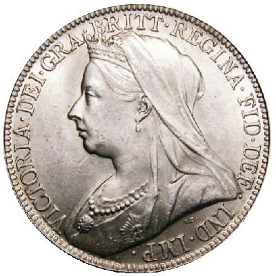British 1899 Florin