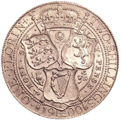 British 1900 Florin Value