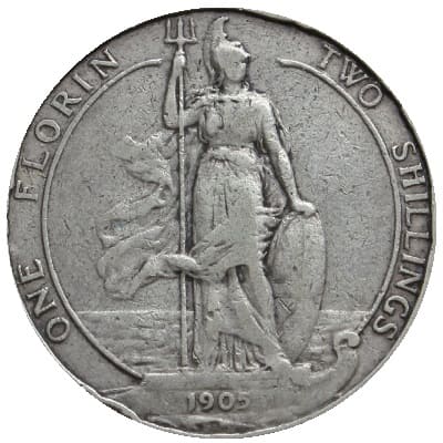 British 1905 Florin Value