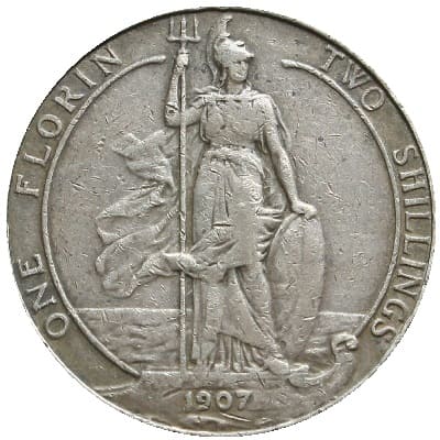 British 1907 Florin Value