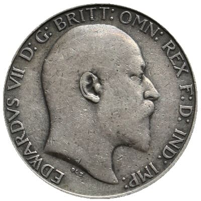British 1908 Florin