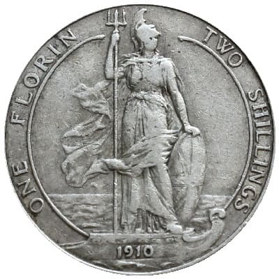 British 1910 Florin Value