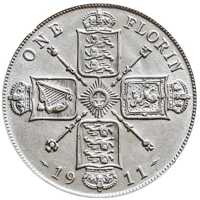British 1911 Florin Value
