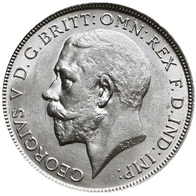 British 1915 Florin