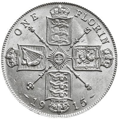 British 1915 Florin Value