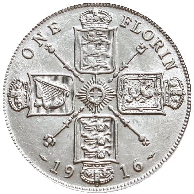British 1916 Florin Value