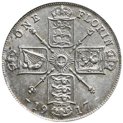 British 1917 Florin Value