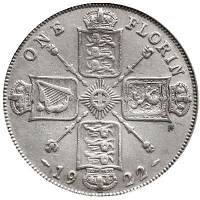 British 1922 Florin Value