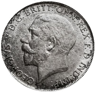 British 1925 Florin