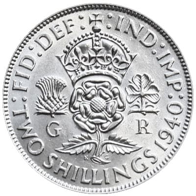 British 1940 Florin Value