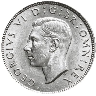 British 1943 Florin
