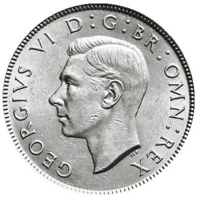 British 1944 Florin