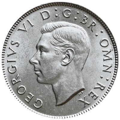 British 1945 Florin