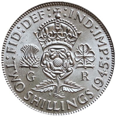 British 1945 Florin Value