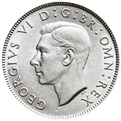 British 1946 Florin