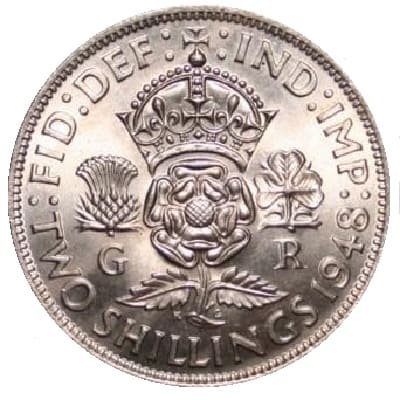 British 1948 Florin Value