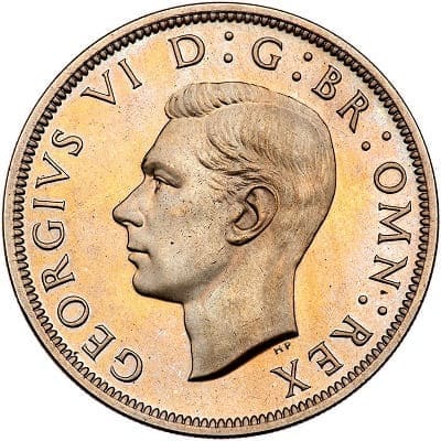 British 1949 Florin