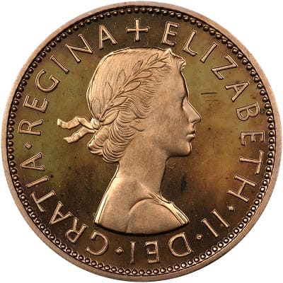 British 1955 Florin