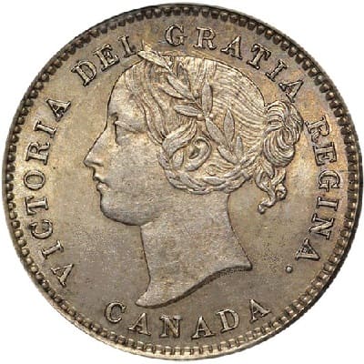 Canadian Canadian 1870 10 Cent Value